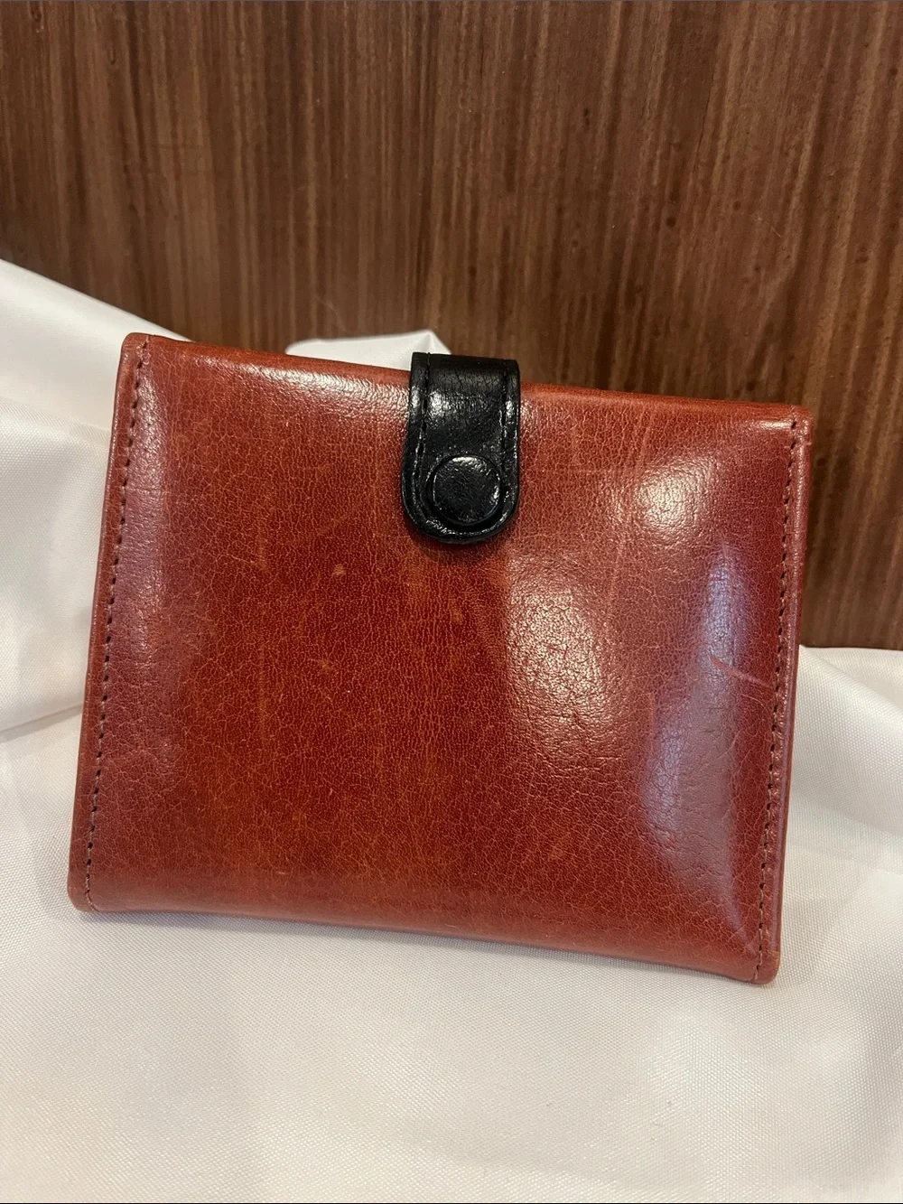 Barneys New York Brown Trifold Wallet